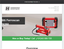 Tablet Screenshot of hiltiferroscanhire.com